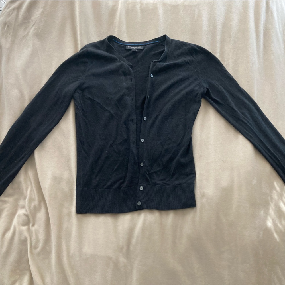 Black cotton cardigan, so soft!